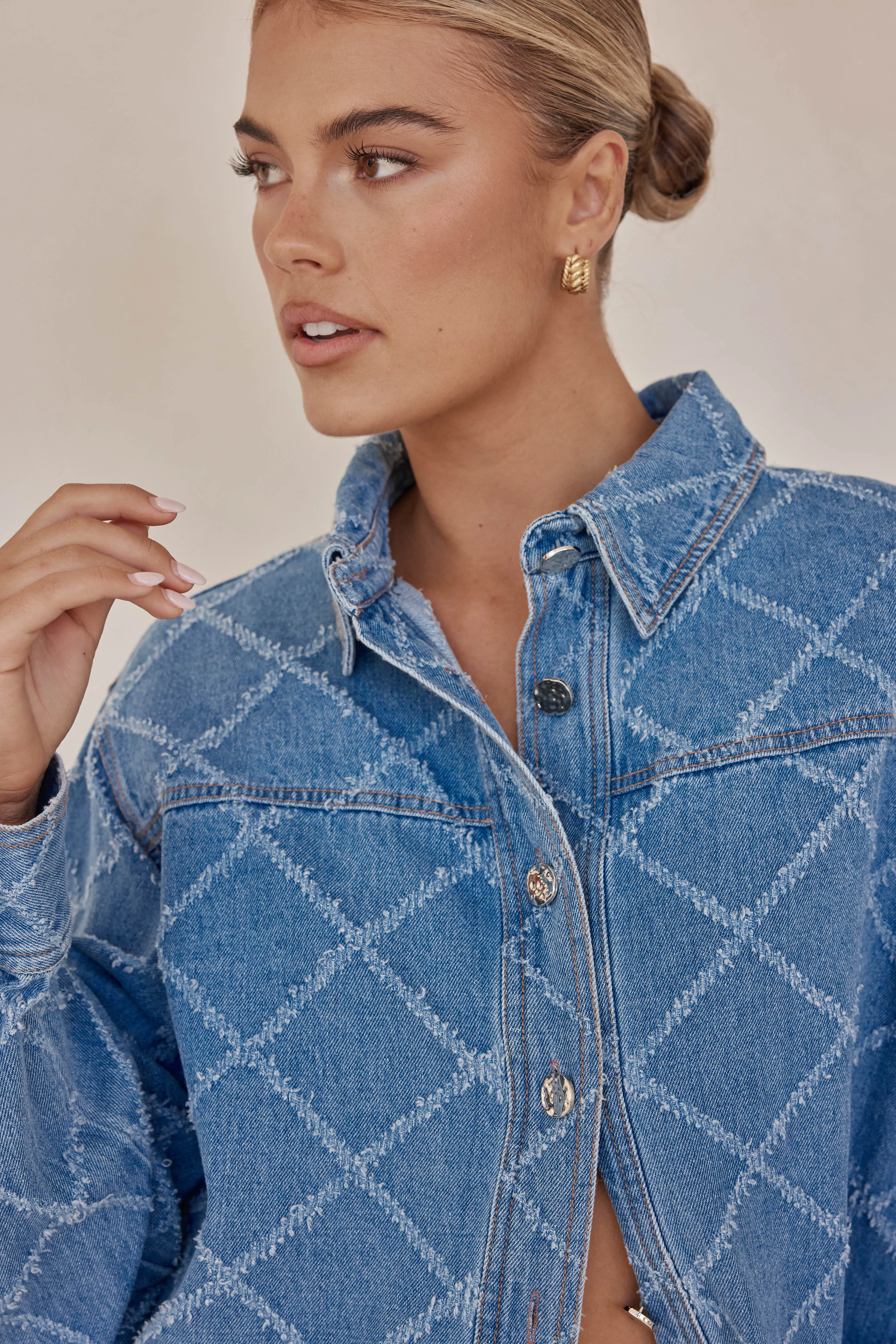 Courtney Denim Shirt (Blue)