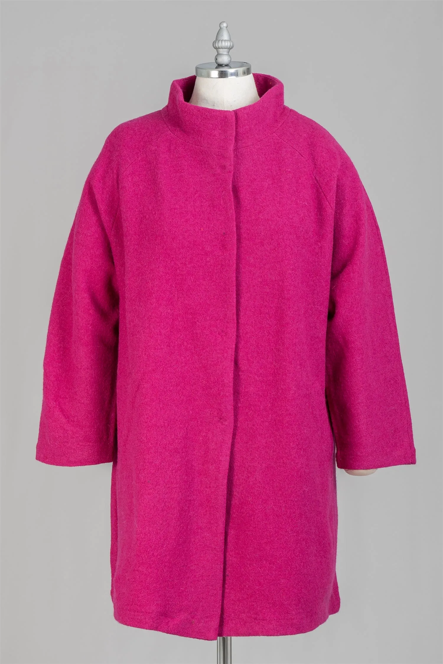 Covergirl 22288 Lightweight Boiled Wool Snap-front PlusSize Coat