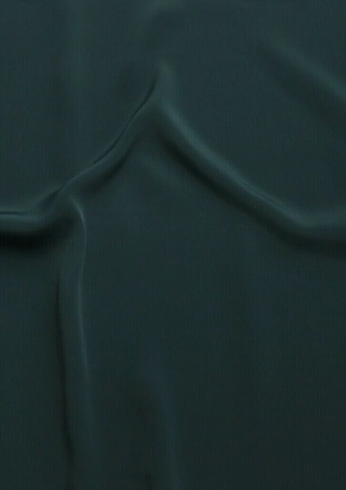 Crepe De Chine Dress Fabric Dark Teal Silky Plain Dyed Oeko-tex 44/45" Wide Craft