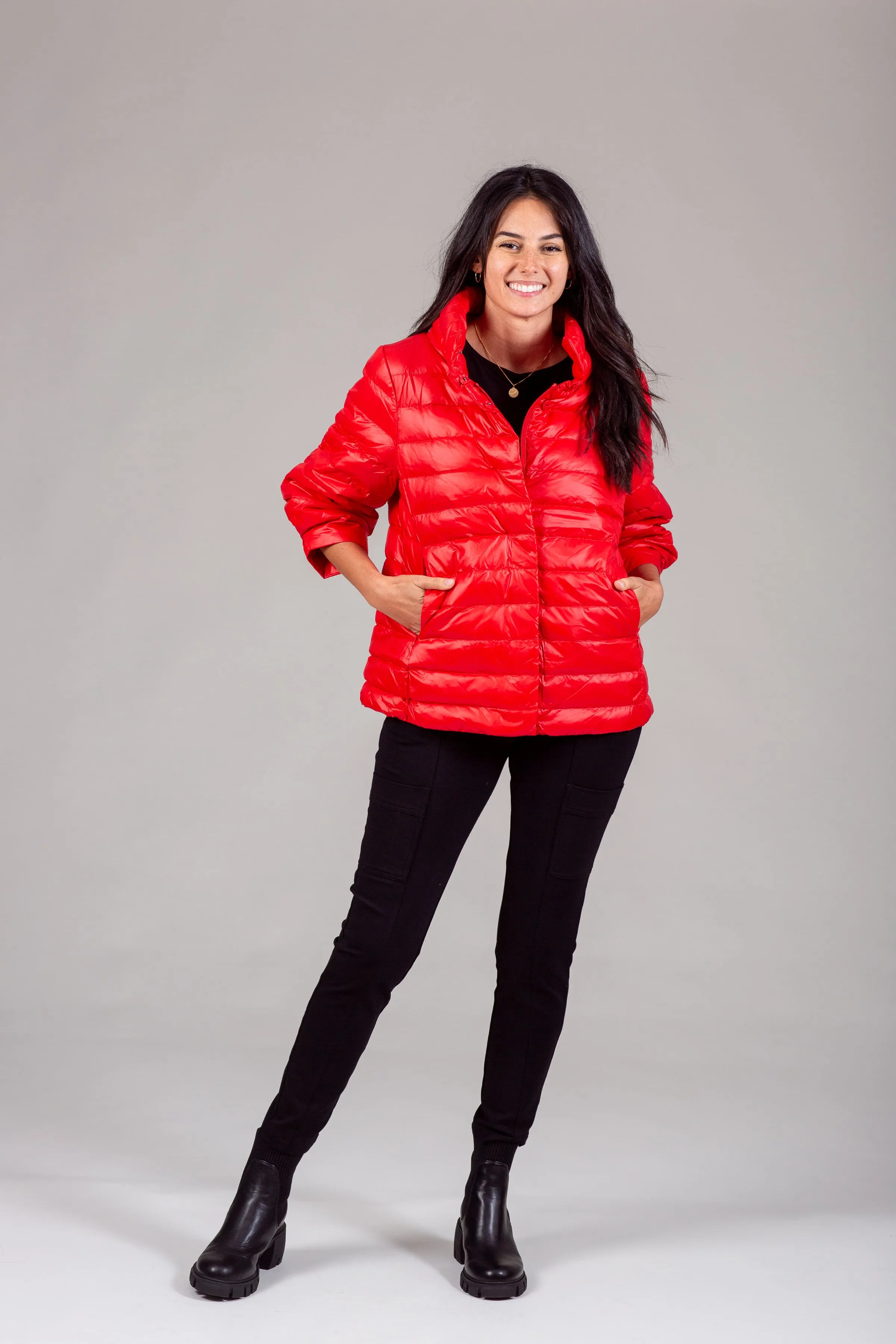 Crop Sleeve Puffer Jacket