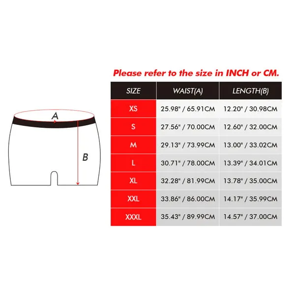 Custom Face Underwear Personalised Name Boxer Briefs and Panties Valentine's Day Gifts for Couple