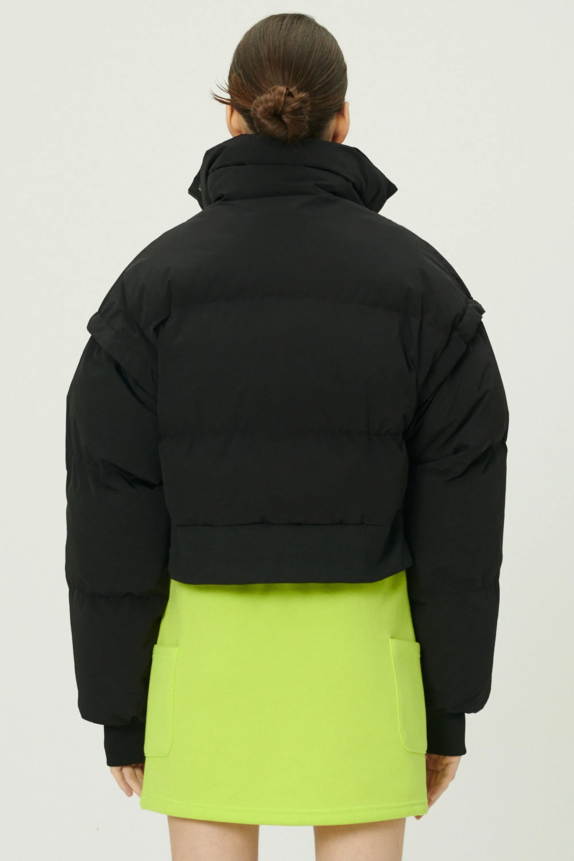 Cynlee Two-way Puffer Crop Jacket