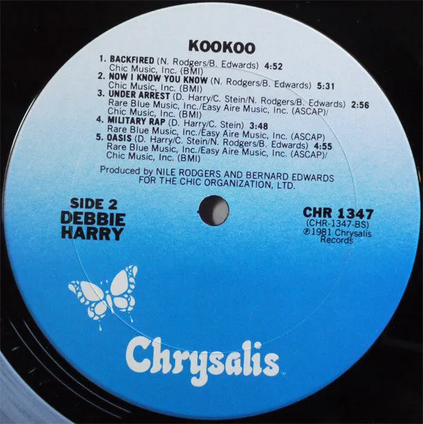 Deborah Harry - KooKoo (LP, Album) (NM or M-)