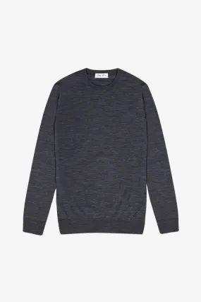 Devin - Charcoal Crewneck Knit