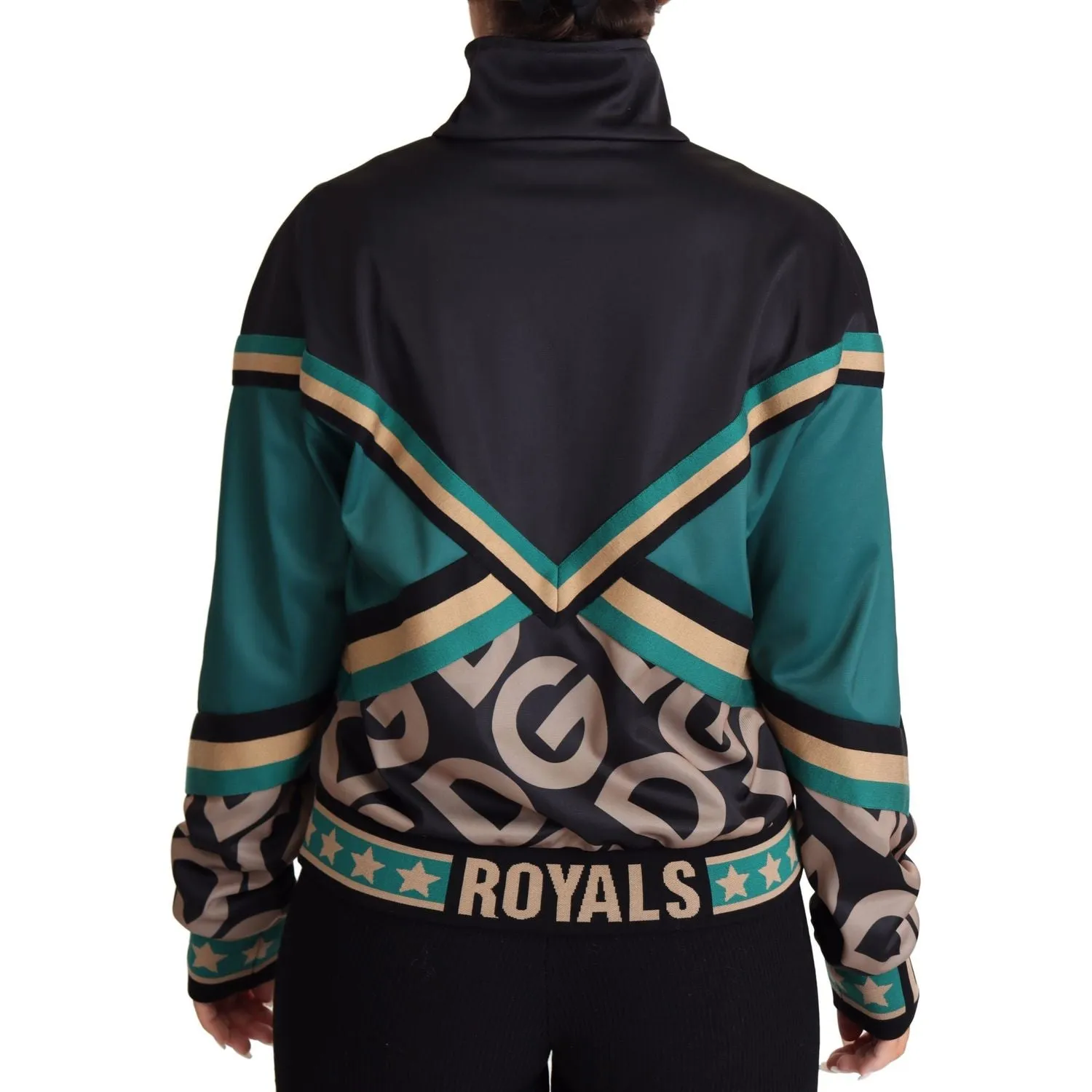 Dolce & Gabbana Chic Multicolor Track Jacket with Logo Mania