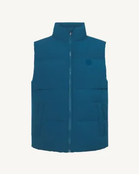 Doudoune mixte sans manches esprit 'Puffer' Bleu métal Nagano