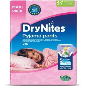 Drynites Pants Girl [4-7Yrs] (17-30Kg) 16Pices