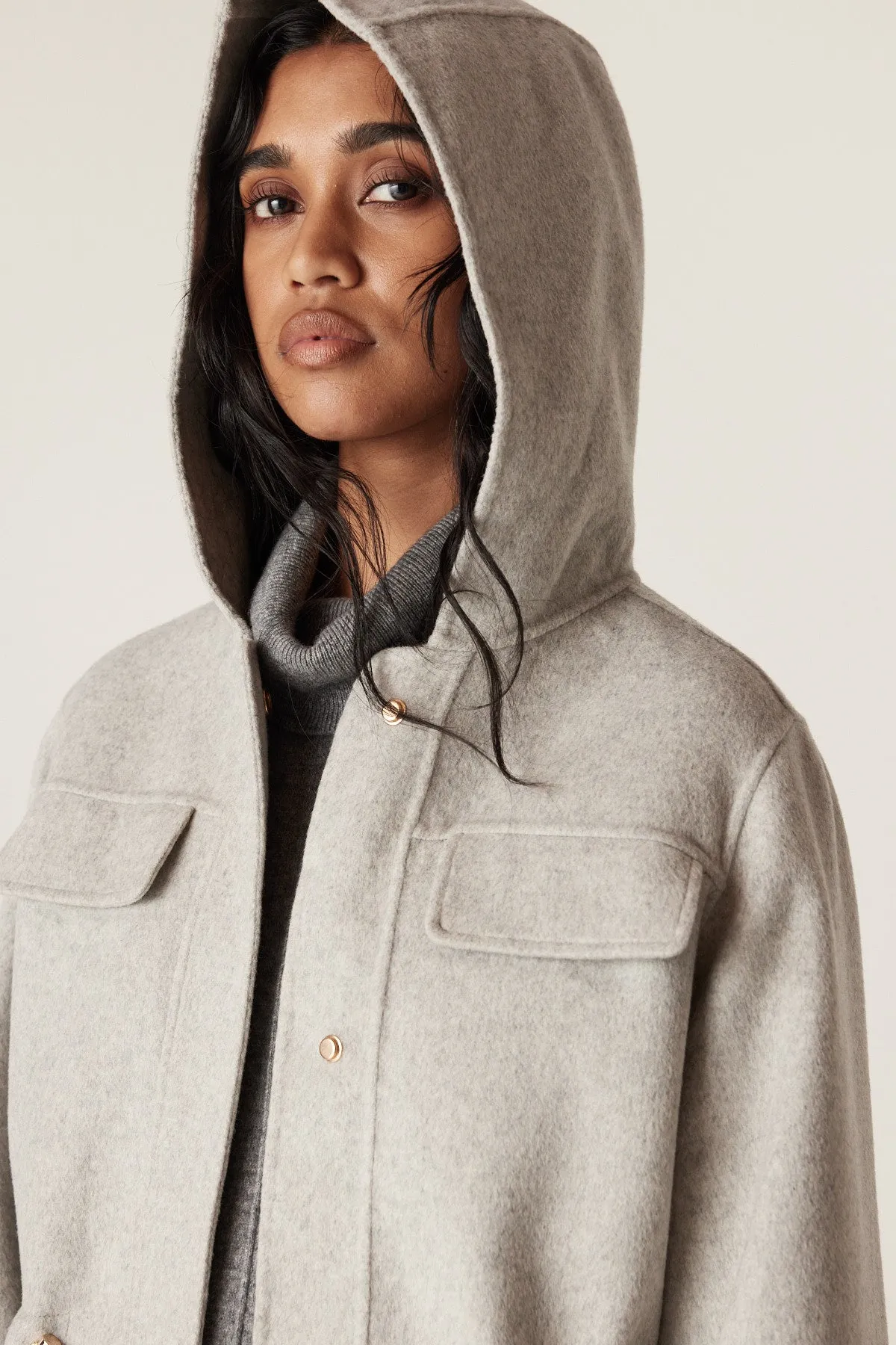 Edwards Coat - Grey Marle