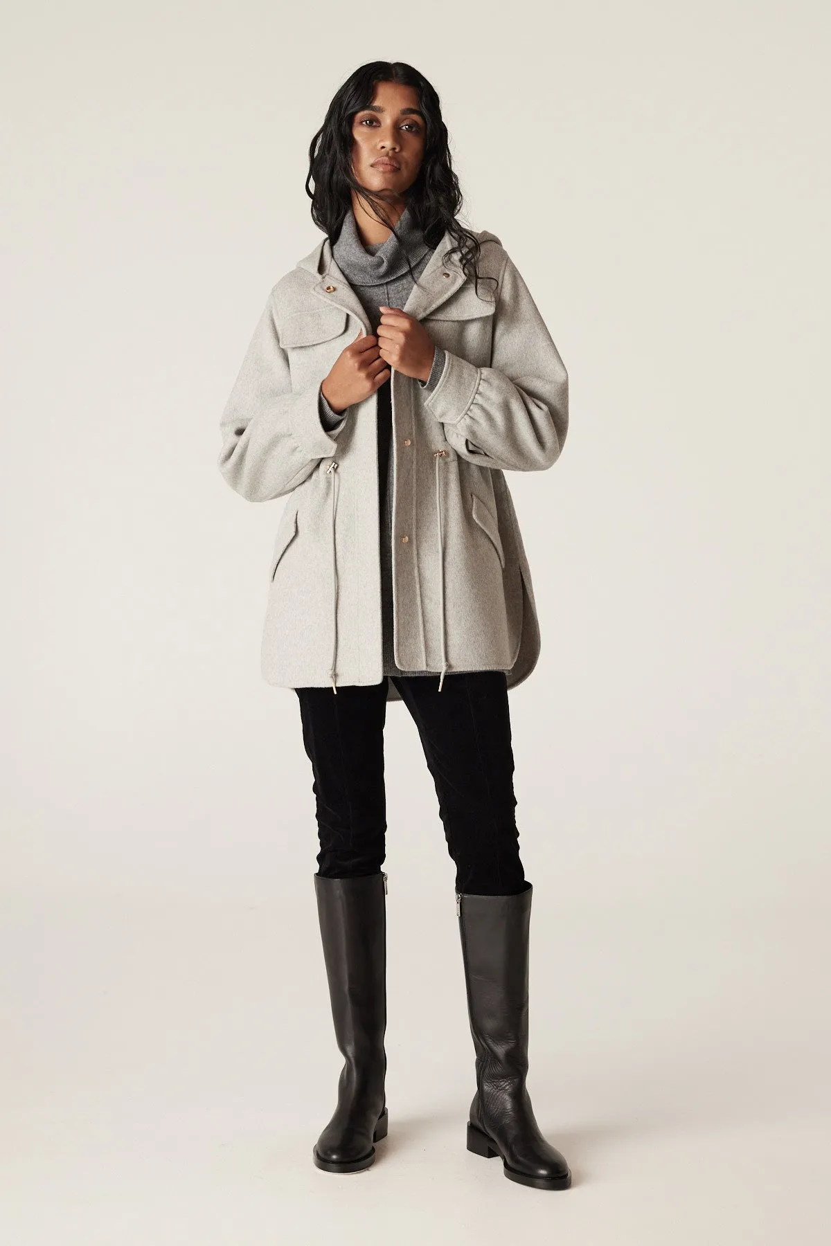 Edwards Coat - Grey Marle