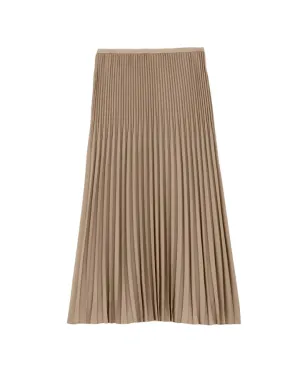 Eileen Fisher Woven Wool Silk A-Line Skirt