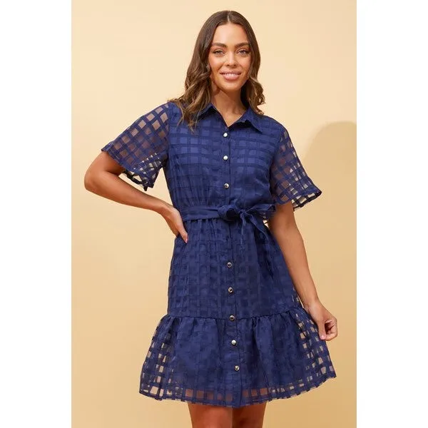 EVERLY GINGHAM SHIRT DRESS