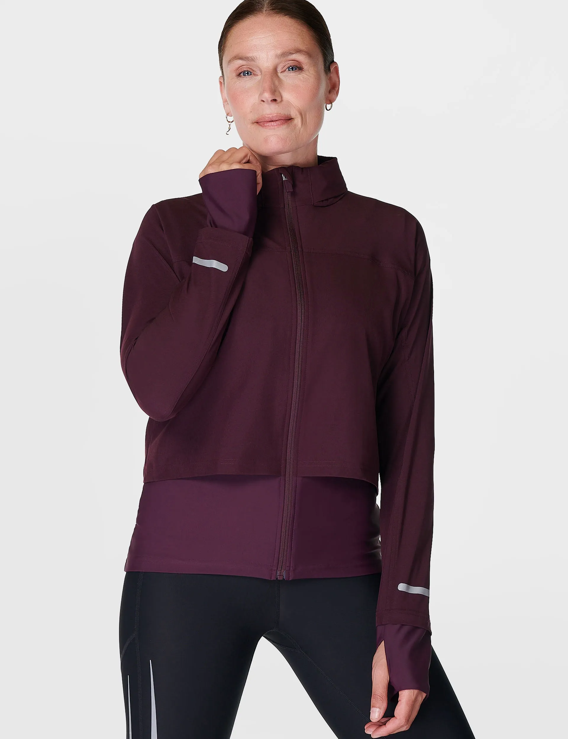 Fast Track Running Jacket - Midnight Cherry Purple