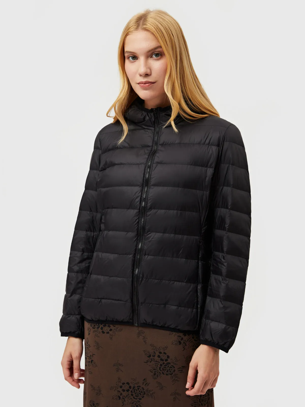 Featherweight Packable Down Puffer Hooded Jacket