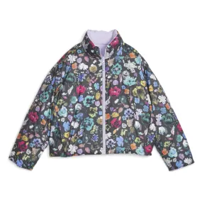 Floral Print Oversized Reversible Puffer Full Zip Jacket x Liberty