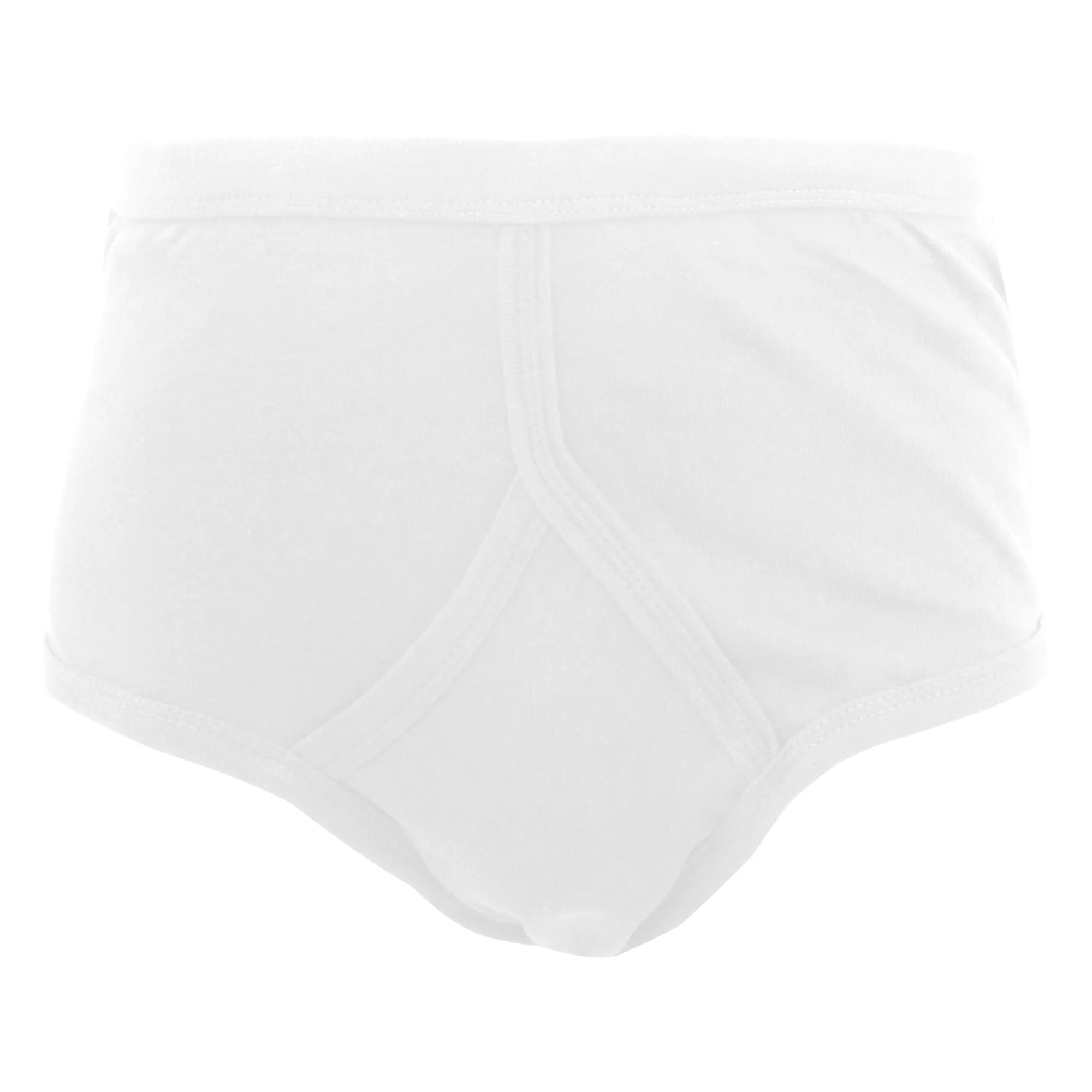 FLOSO Mens 100% Cotton Interlock Y-Front Underwear (Pack Of 4)