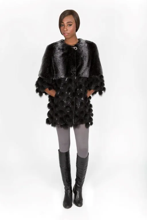 Fox Fur & Chinchilla Rex Fur Jacket