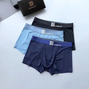 Giv Cotton 3 In 1 Comfortable Body-Suited Blue, Black And Green Men's Boxers