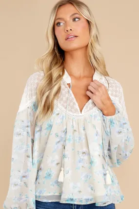 Gwyneth Watercolor Floral Blouse