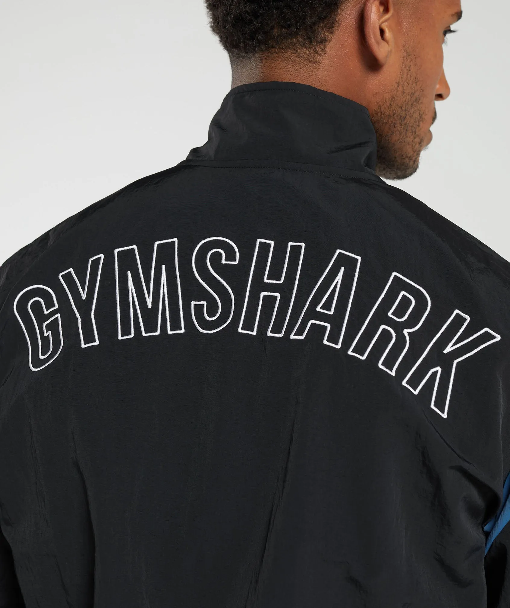 Gymshark Retro Track Jacket - Black/Blue/Purple/Soft Berry