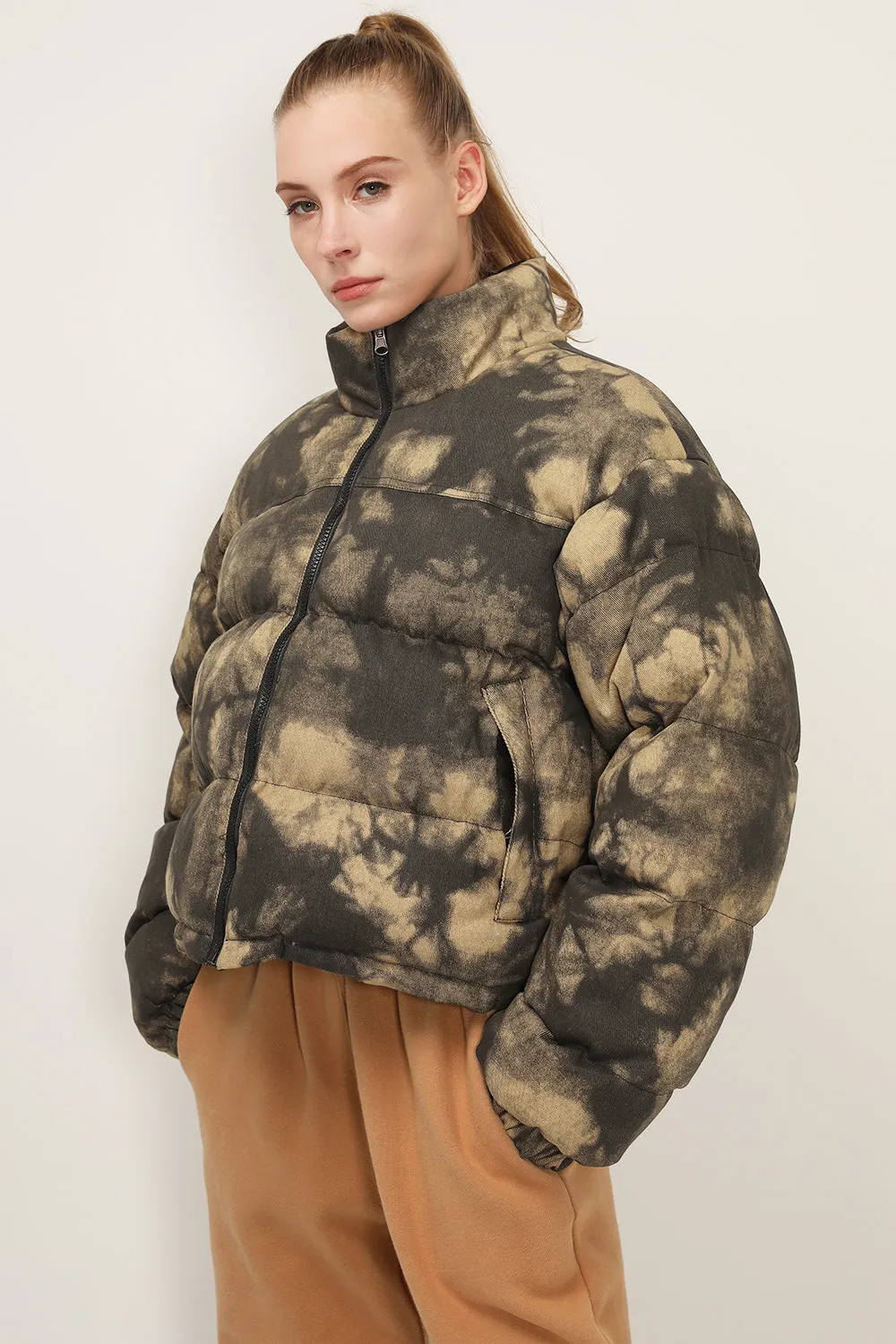 Hazel Reversible Printed Puffer Jacket