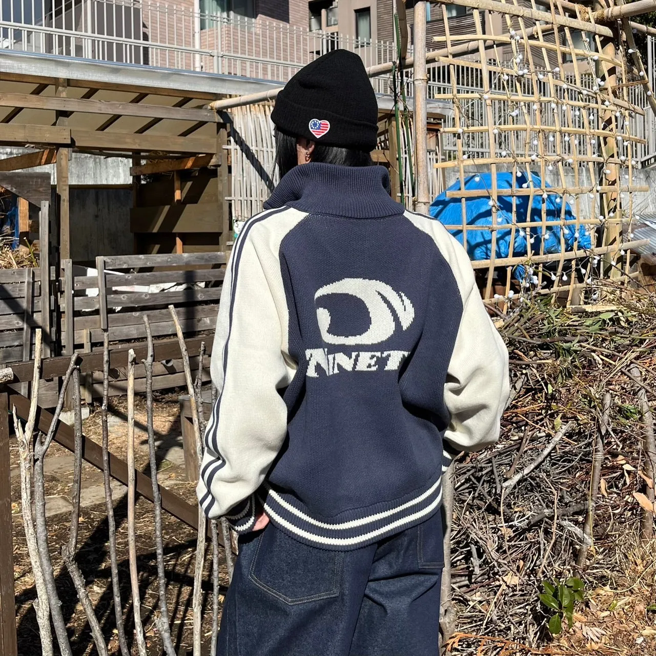 Heisei Logo Knit Track Jacket