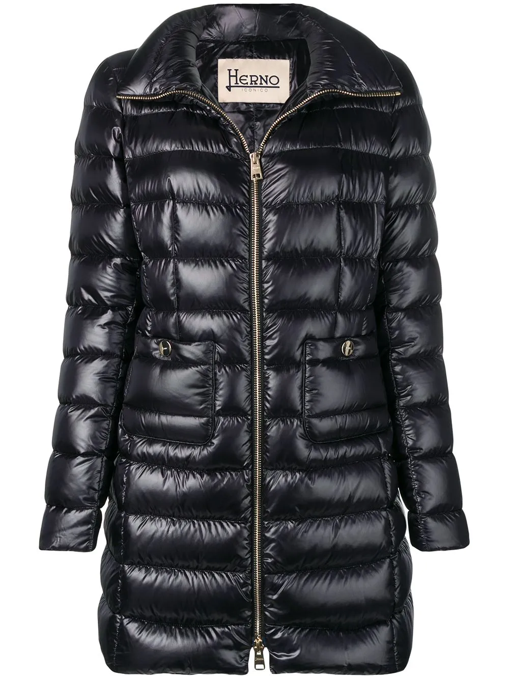 HERNO Elegant Mid-Length Puffer Jacket