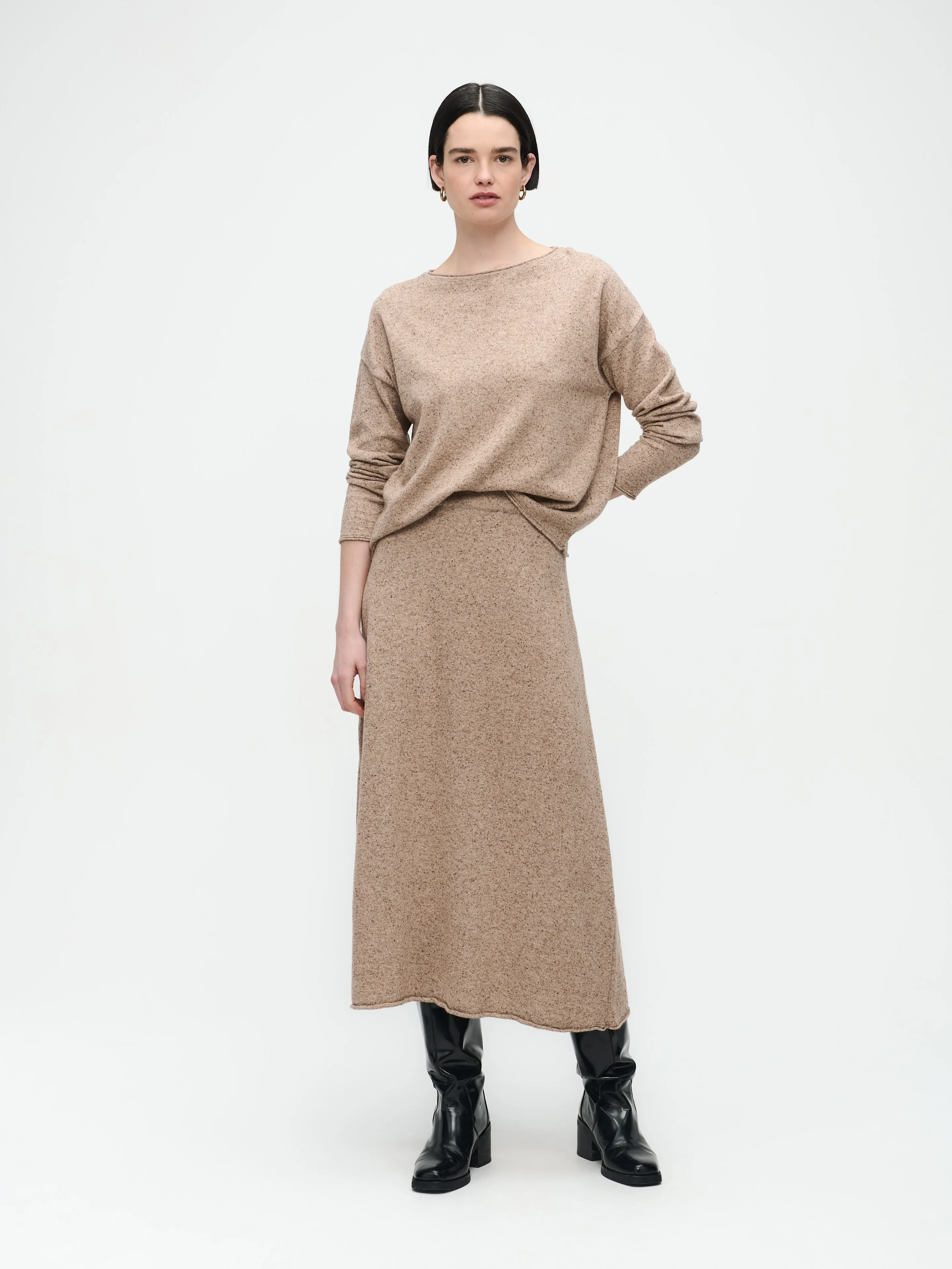 Holli Winter Skirt | Beige