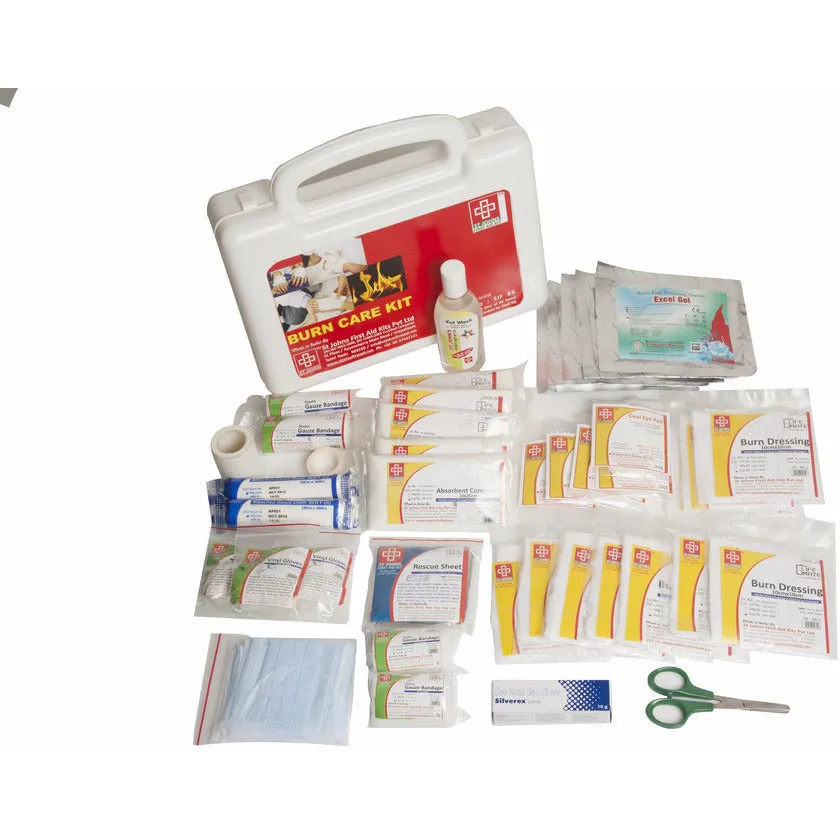 Industrial First Aid Kit Large - Metal Box Wall Counted With Acrylic Door  -244 Components - Designed As Per Industrial Act- SJF M1 - St Johns First Aid Kit