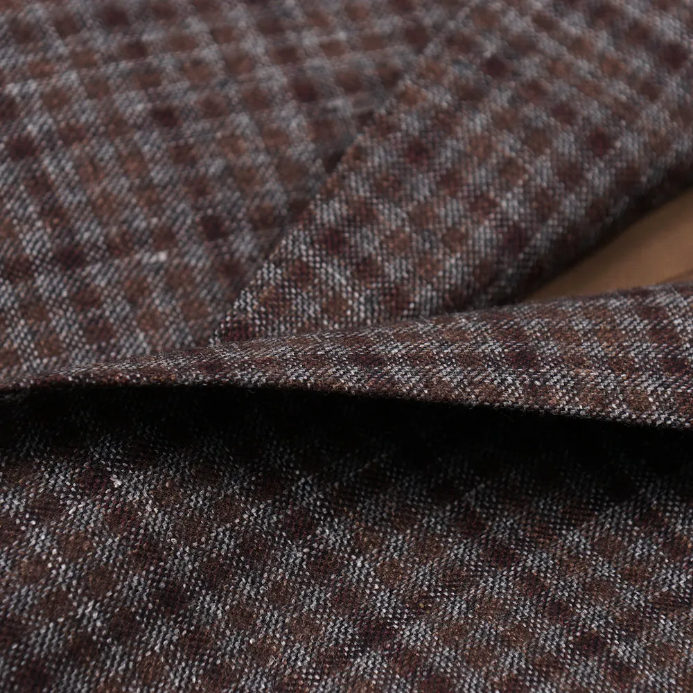 Isaia Layered Check Soft Wool Sport Coat