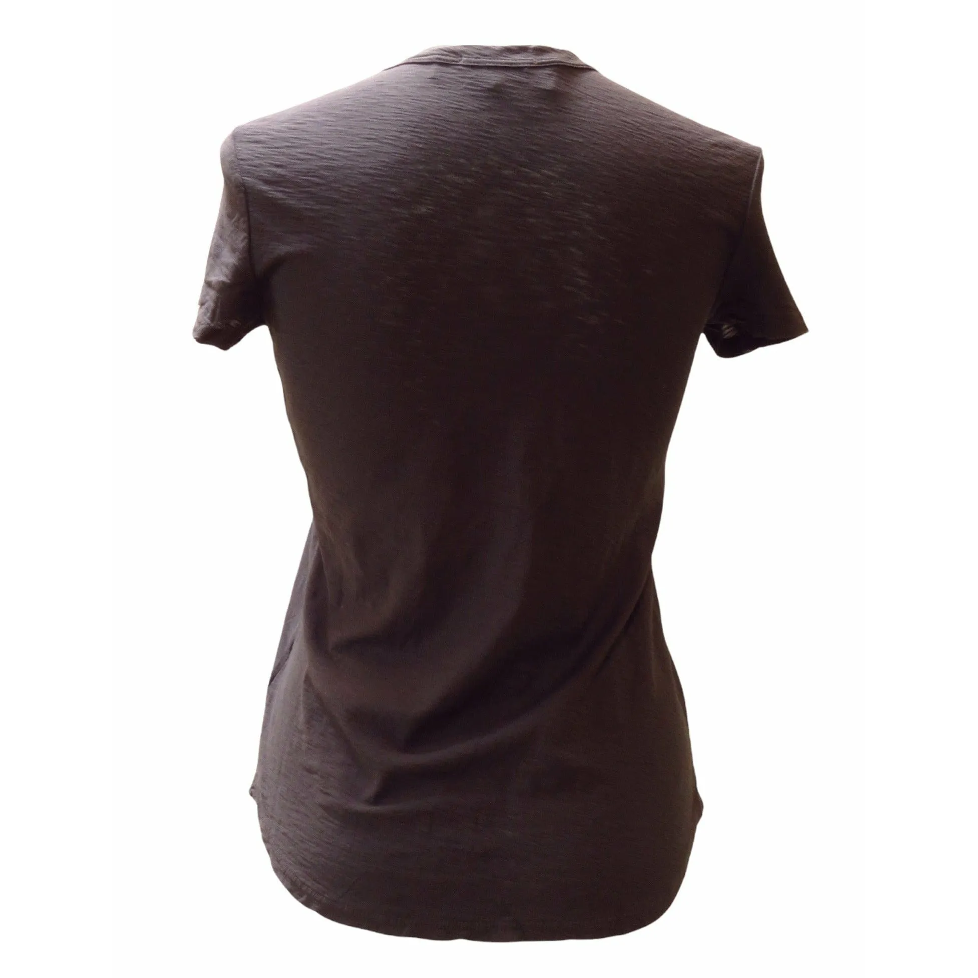 James Perse Sheer Slub Crew Neck Tee