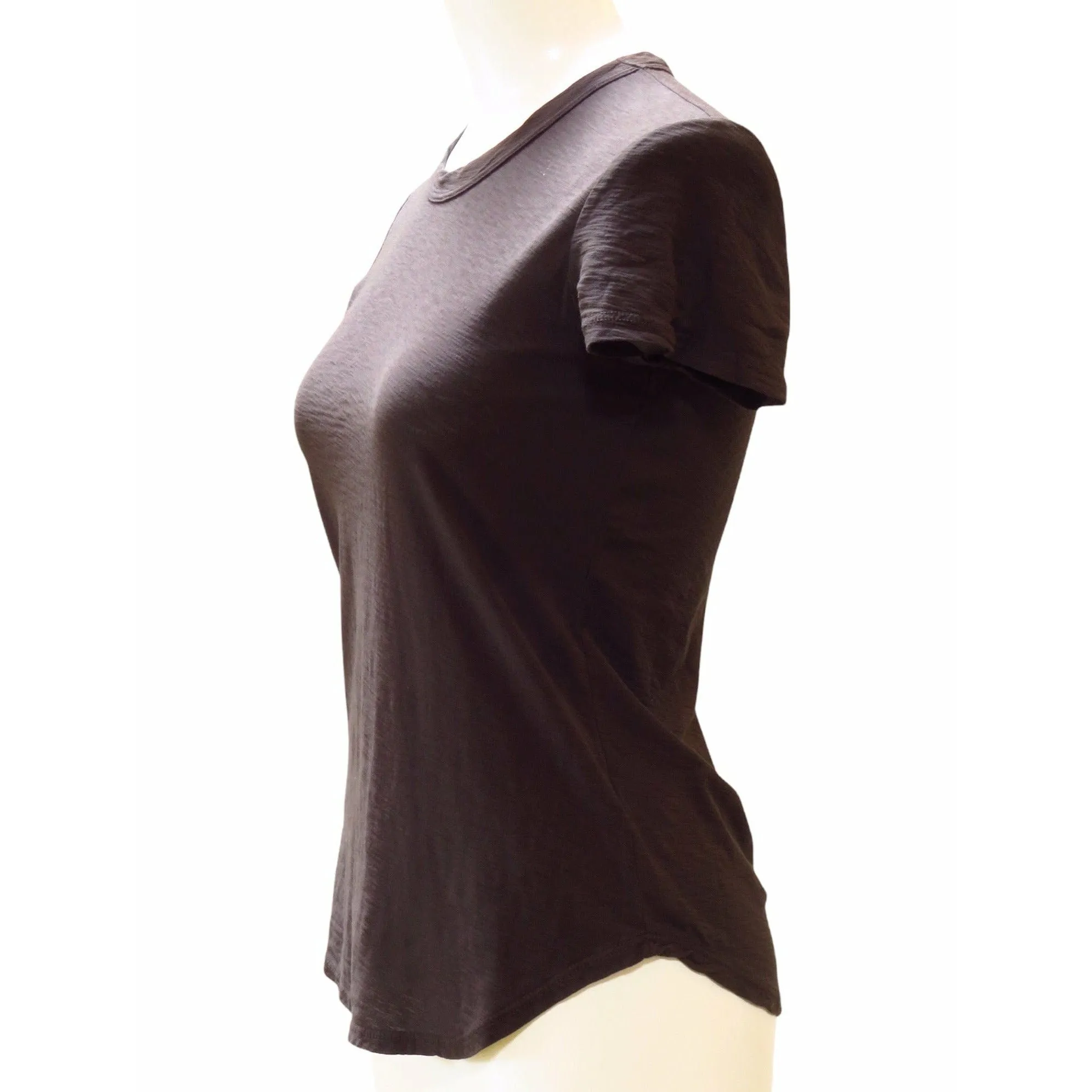 James Perse Sheer Slub Crew Neck Tee