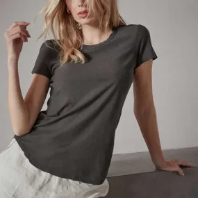 James Perse Sheer Slub Crew Neck Tee