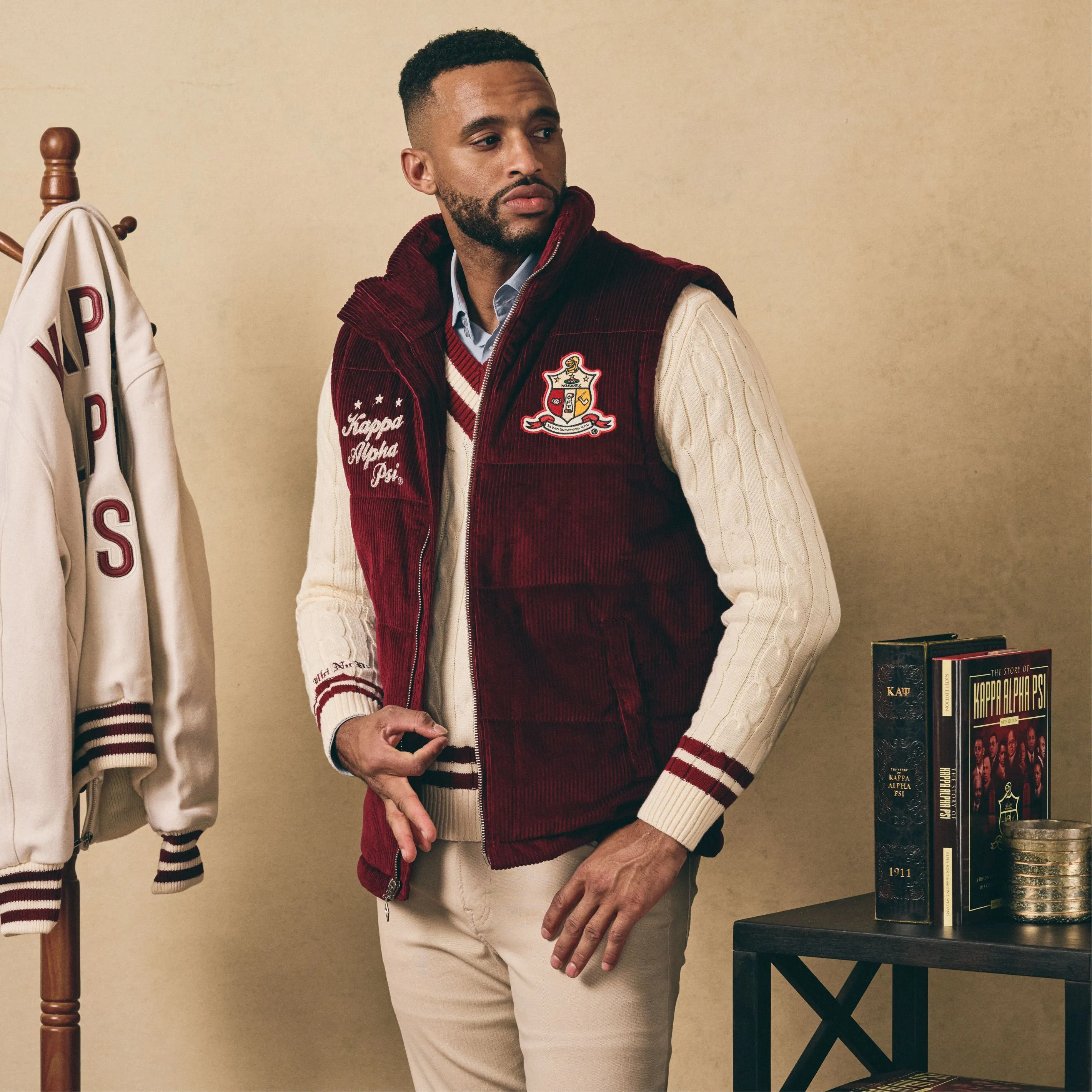 Kappa Alpha Psi Corduroy Puffer Vest