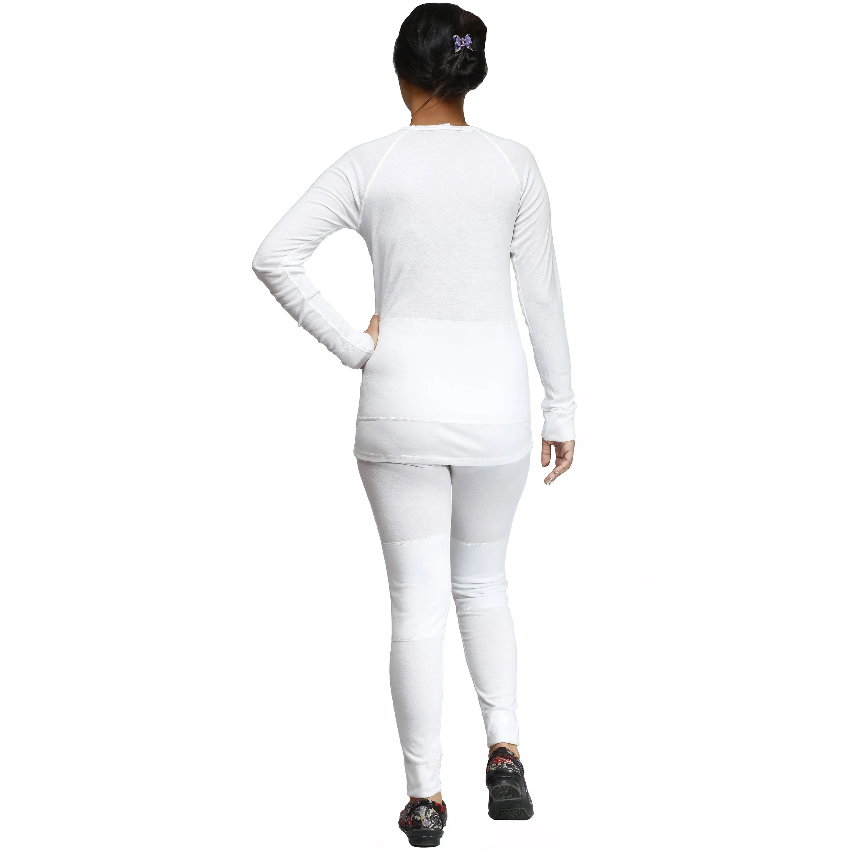 Ladies Winter Long Johns 2 Piece Thermal Underwear Set