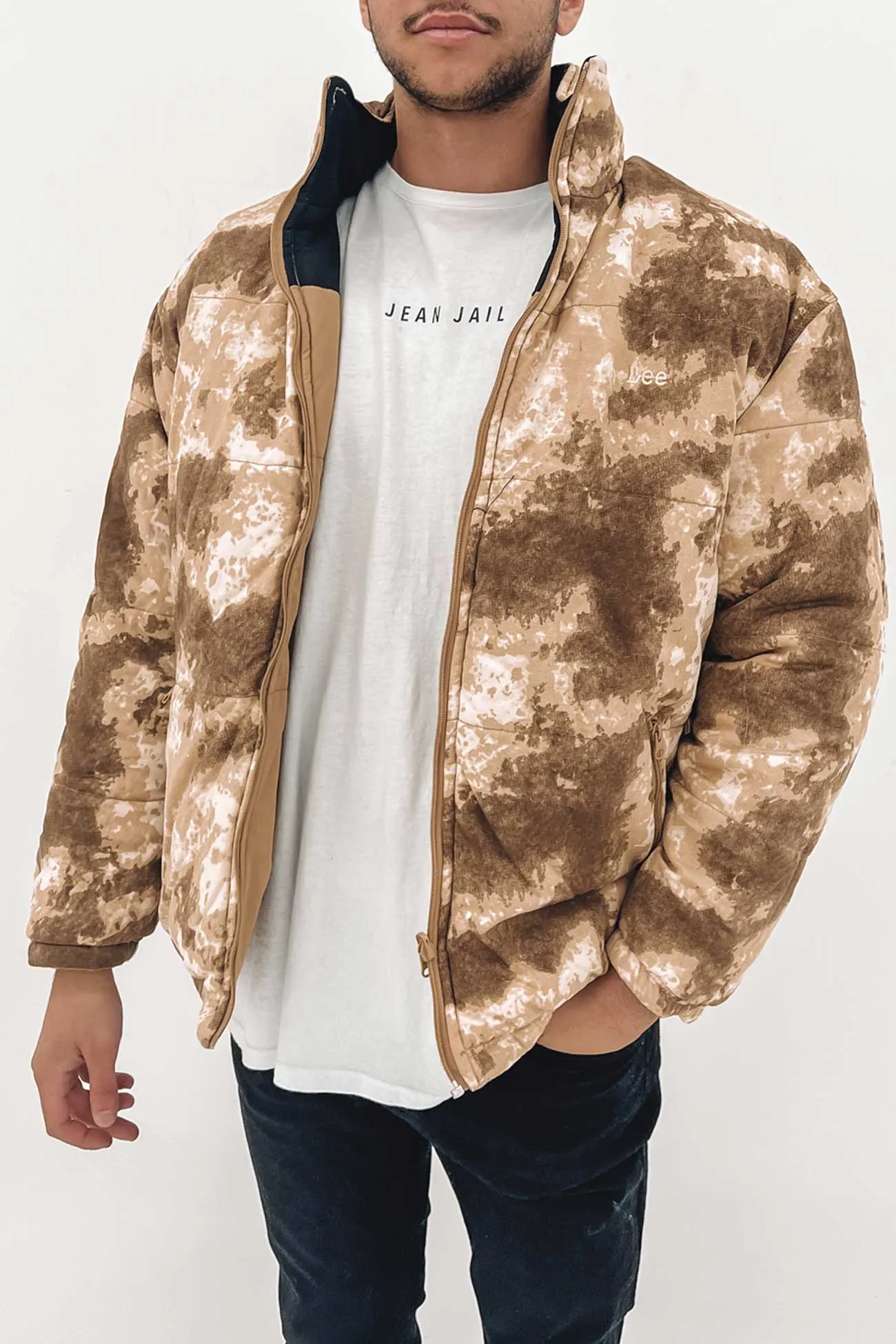 Lee Reversible Puffer Sand Dune Camo