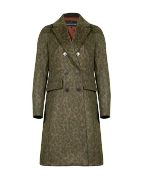 Leja Camo Leopard Wool Coat