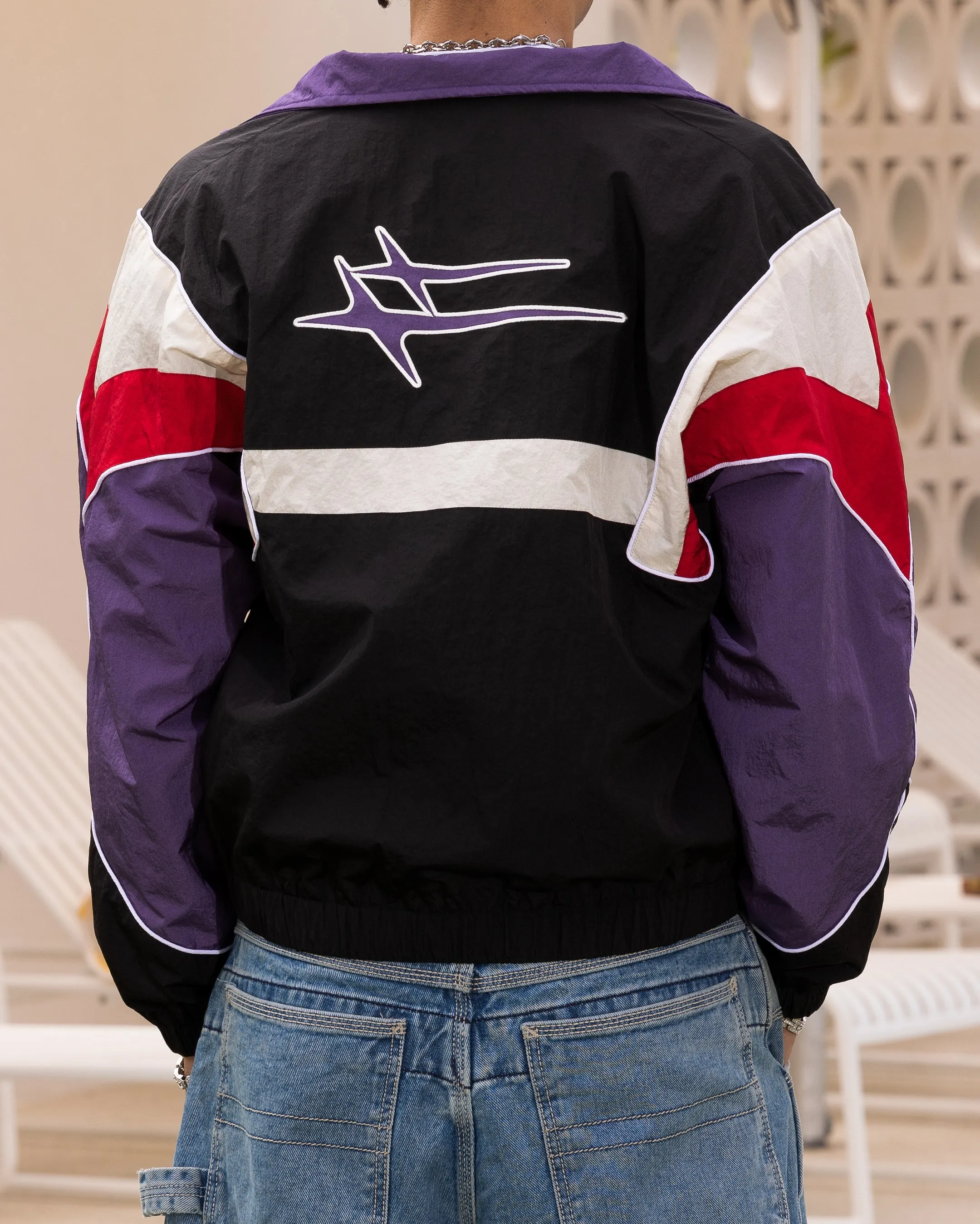 Loiter Axel Track Jacket Black/Purple