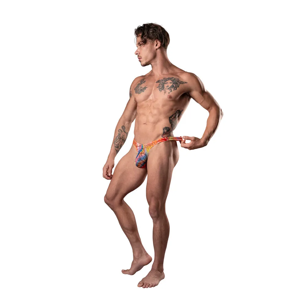 Male Power Your Lace Or Mine Bong Thong Multicolor L/XL