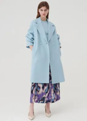 MARELLA Nandina Double Breasted Coat - Sky Blue