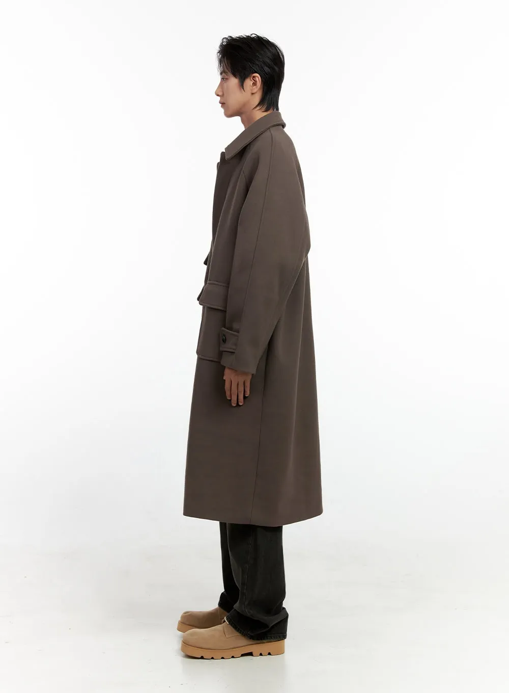 Men's Classic Wool Blend Coat IN411