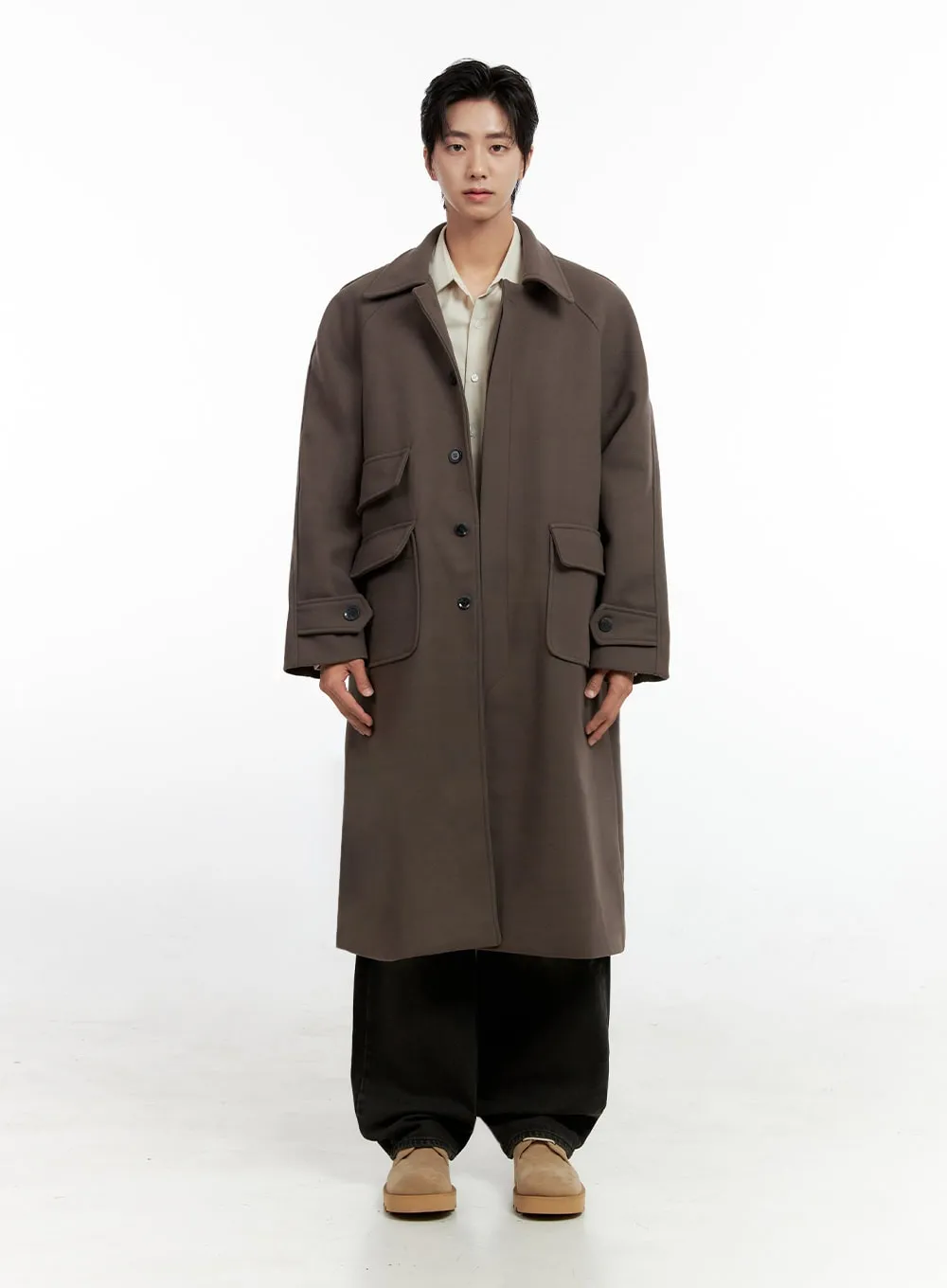 Men's Classic Wool Blend Coat IN411