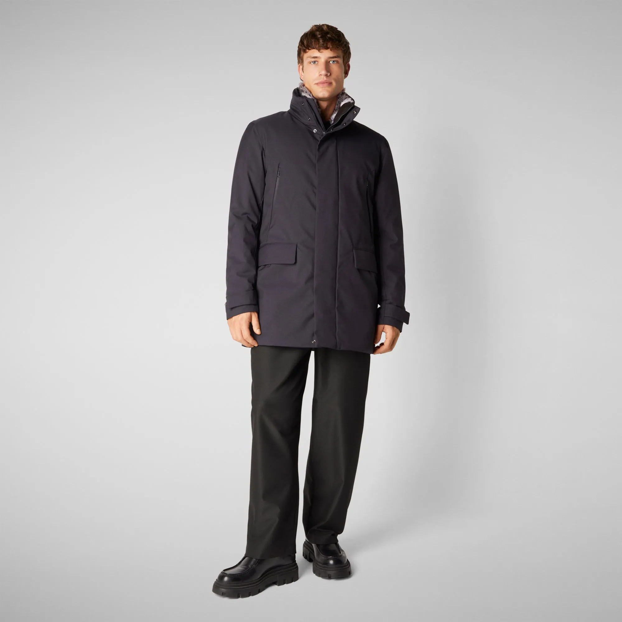 Men's  coat Ambrose in BLUE BLACK