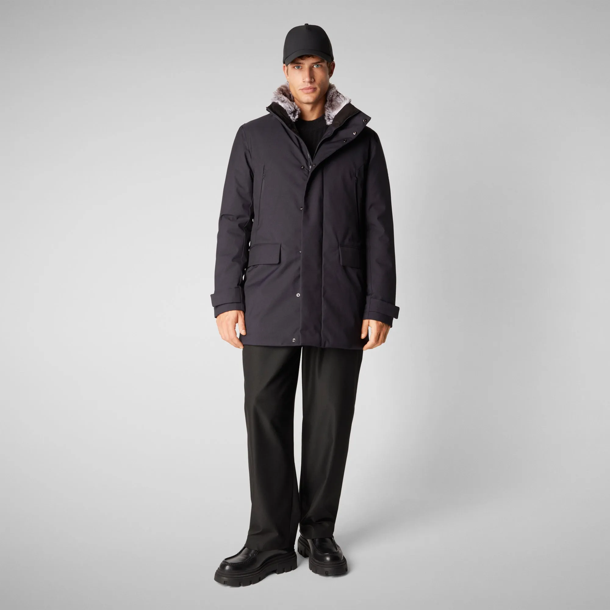 Men's  coat Ambrose in BLUE BLACK