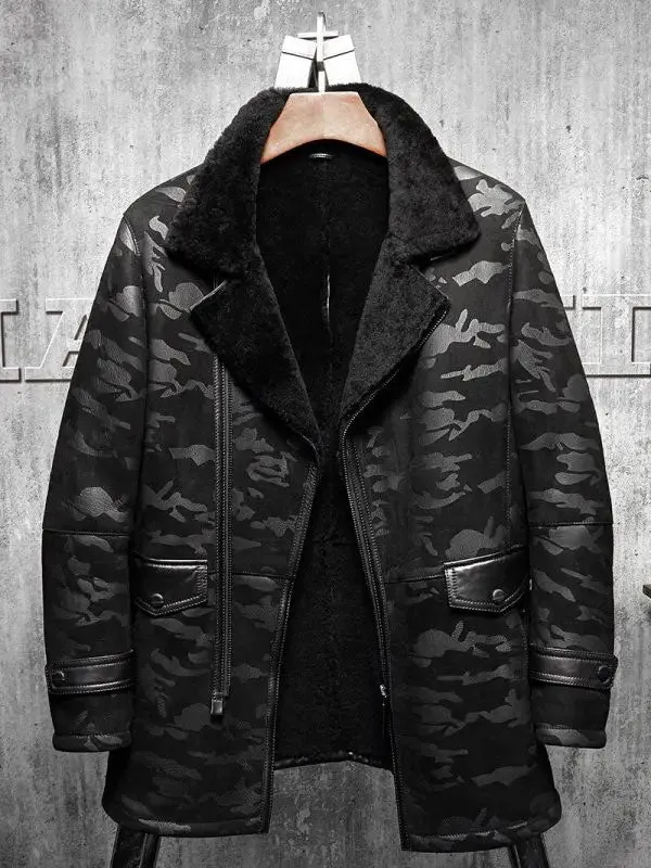 Men’s Flying Fur Pilots Long Jacket Coat