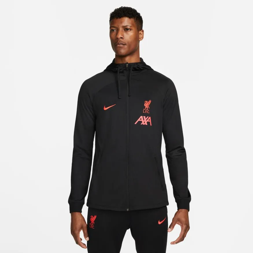 Men's Nike Liverpool Dry Strike Hooded Jacket - Black