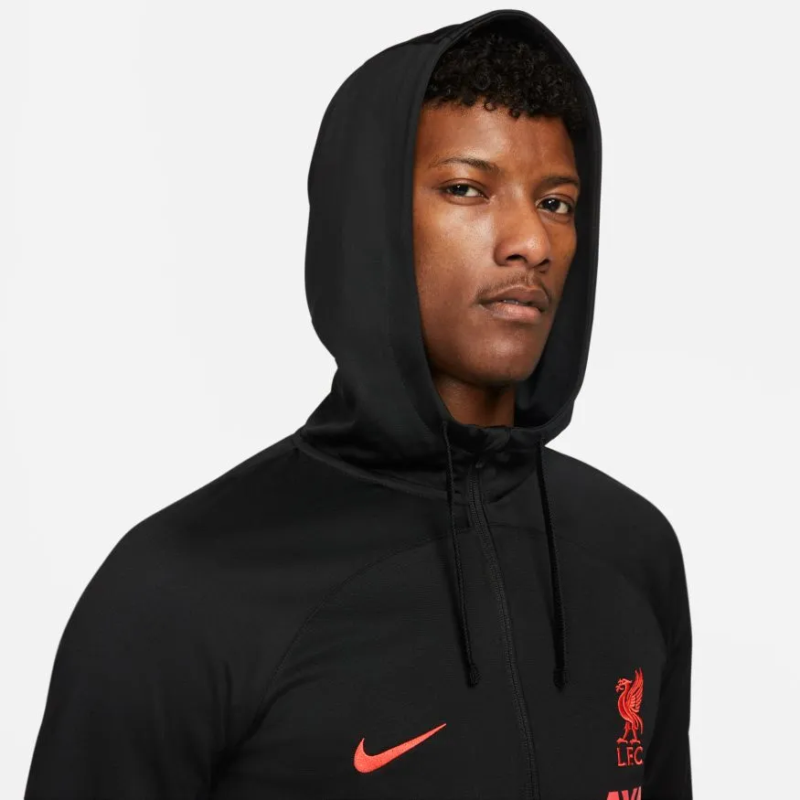 Men's Nike Liverpool Dry Strike Hooded Jacket - Black