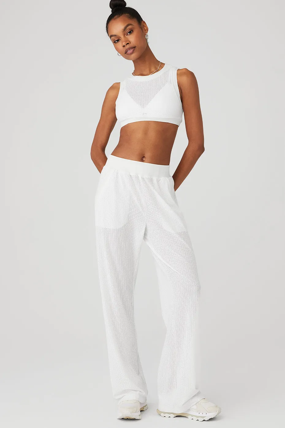 Mesh All-Star Bra Tank & Mesh All-Star Wide Leg Pant Set