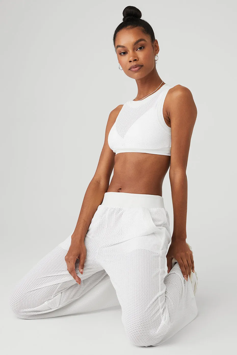 Mesh All-Star Bra Tank & Mesh All-Star Wide Leg Pant Set