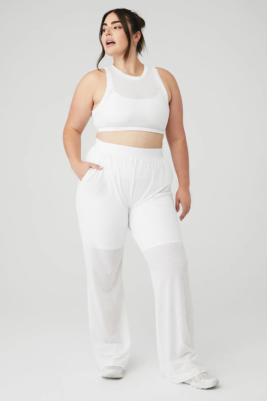 Mesh All-Star Bra Tank & Mesh All-Star Wide Leg Pant Set