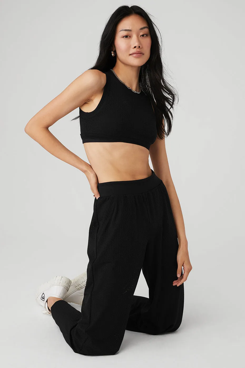 Mesh All-Star Bra Tank & Mesh All-Star Wide Leg Pant Set